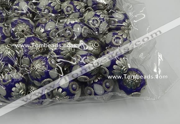 CIB507 22mm round fashion Indonesia jewelry beads wholesale