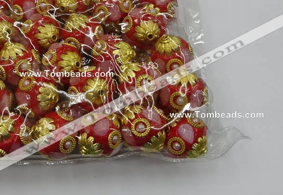 CIB534 22mm round fashion Indonesia jewelry beads wholesale