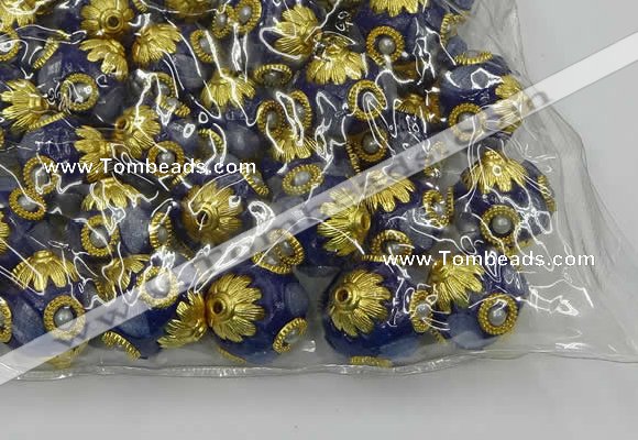 CIB536 22mm round fashion Indonesia jewelry beads wholesale