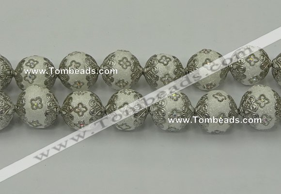 CIB545 22mm round fashion Indonesia jewelry beads wholesale