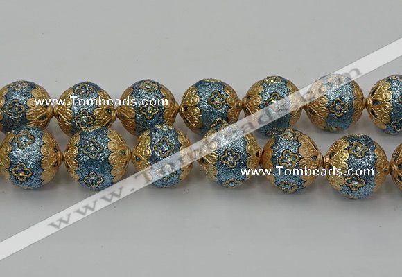 CIB551 22mm round fashion Indonesia jewelry beads wholesale