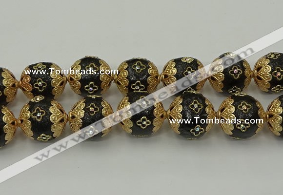 CIB555 22mm round fashion Indonesia jewelry beads wholesale