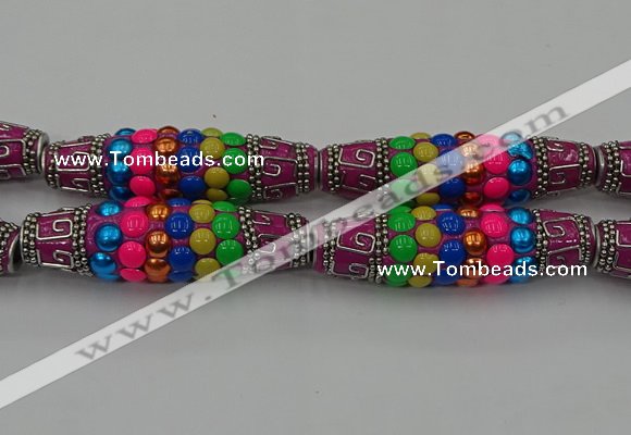 CIB584 16*60mm rice fashion Indonesia jewelry beads wholesale