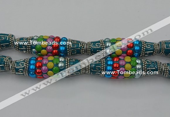 CIB587 16*60mm rice fashion Indonesia jewelry beads wholesale