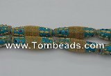 CIB607 16*60mm rice fashion Indonesia jewelry beads wholesale