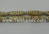 CIB615 16*60mm rice fashion Indonesia jewelry beads wholesale