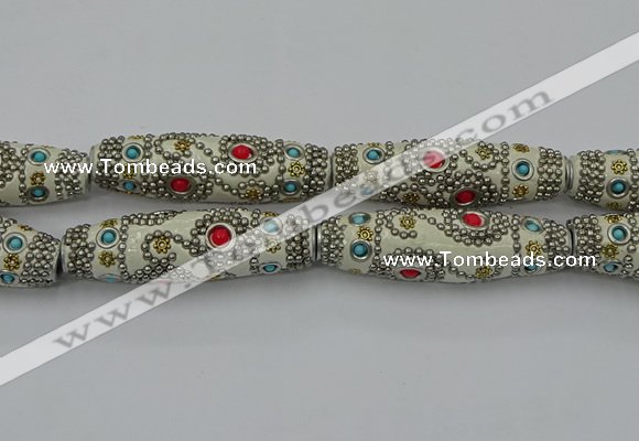 CIB645 16*60mm rice fashion Indonesia jewelry beads wholesale