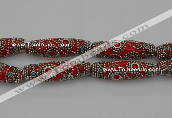 CIB648 16*60mm rice fashion Indonesia jewelry beads wholesale