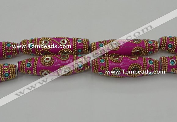 CIB664 16*60mm rice fashion Indonesia jewelry beads wholesale