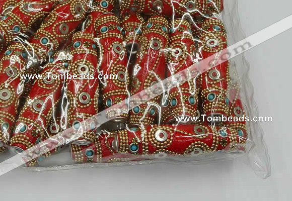 CIB668 16*60mm rice fashion Indonesia jewelry beads wholesale