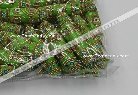 CIB674 16*60mm rice fashion Indonesia jewelry beads wholesale