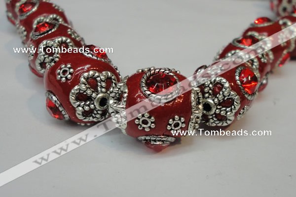 CIB81 16*22mm oval fashion Indonesia jewelry beads wholesale