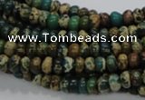 CIJ06 15.5 inches 4*6mm rondelle impression jasper beads wholesale