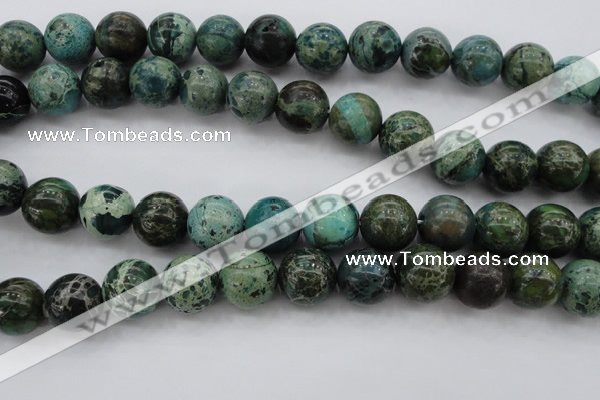 CIJ108 15.5 inches 12mm round dyed impression jasper beads wholesale