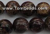 CIJ115 15.5 inches 12mm round dyed impression jasper beads wholesale