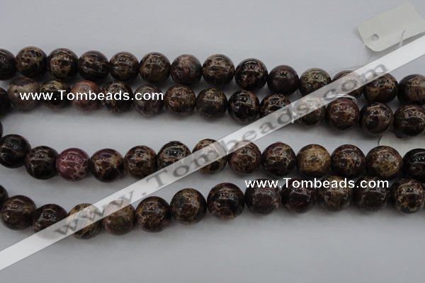 CIJ115 15.5 inches 12mm round dyed impression jasper beads wholesale