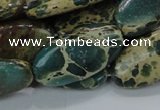 CIJ17 15.5 inches 15*30mm oval impression jasper beads wholesale