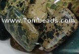 CIJ21 15.5 inches 22*30mm rectangle impression jasper beads wholesale