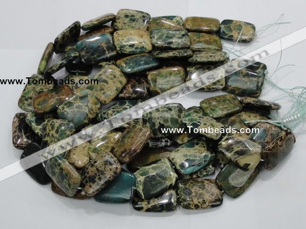 CIJ21 15.5 inches 22*30mm rectangle impression jasper beads wholesale