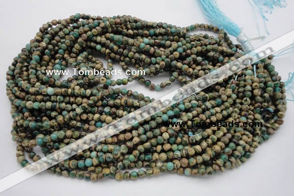 CIJ26 15.5 inches 4mm round impression jasper beads wholesale