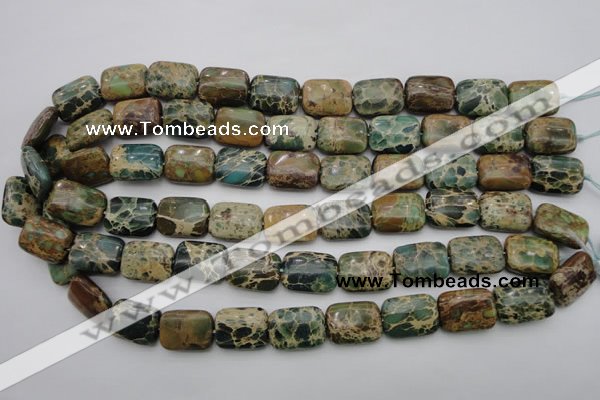 CIJ36 15.5 inches 13*18mm rectangle impression jasper beads wholesale