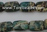 CIJ70 15.5 inches 8*12mm rectangle impression jasper beads wholesale