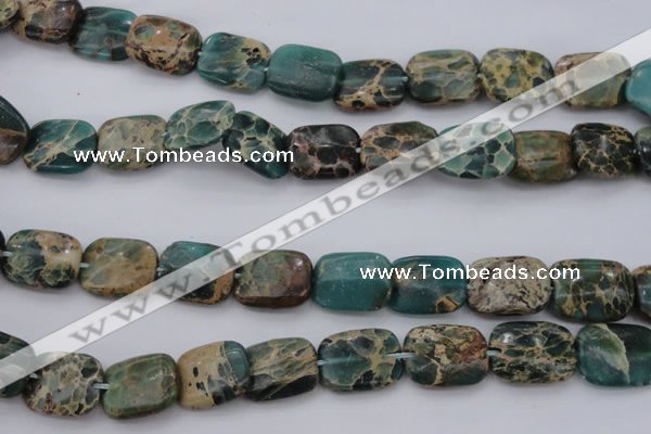 CIJ72 15.5 inches 12*16mm rectangle impression jasper beads wholesale