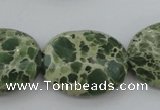 CIJ80 15.5 inches 13*18mm oval impression jasper beads wholesale