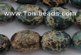 CIJ93 15.5 inches 15*20mm drum impression jasper beads wholesale