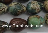 CIJ98 15.5 inches 15*20mm teardrop impression jasper beads wholesale