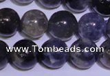 CIL04 15.5 inches 9mm round natural iolite gemstone beads