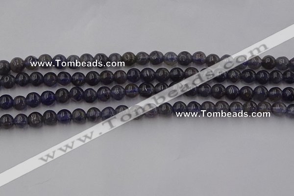 CIL100 15.5 inches 4mm round iolite gemstone beads wholesale