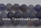 CIL108 15.5 inches 4mm round matte iolite gemstone beads