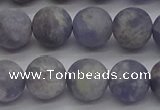 CIL110 15.5 inches 8mm round matte iolite gemstone beads