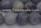 CIL111 15.5 inches 10mm round matte iolite gemstone beads