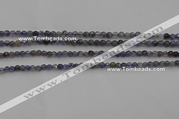 CIL116 15.5 inches 3mm faceted round iolite gemstone beads