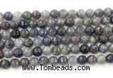 CIL119 15.5 inches 8mm faceted round iolite gemstone beads