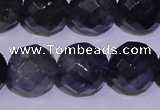 CIL33 15.5 inches 9mm faceted round natural iolite gemstone beads