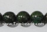 CIS03 15.5 inches 10mm round green iron stone beads wholesale