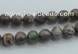 CJA01 15.5 inches 8mm round green jasper beads wholesale