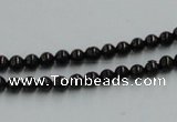 CJB01 16 inches 4mm round natural jet gemstone beads wholesale