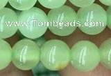 CJB309 15.5 inches 6mm round dyed green jade gemstone beads