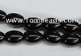 CJB52 15.5 inches 10*14mm rice natural jet gemstone beads