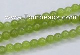 CKA02 15.5 inches 5mm round Korean jade gemstone beads