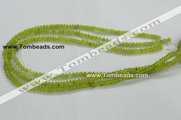 CKA10 15.5 inches 3*5mm rondelle Korean jade gemstone beads