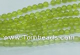 CKA101 15.5 inches 4mm round Korean jade gemstone beads