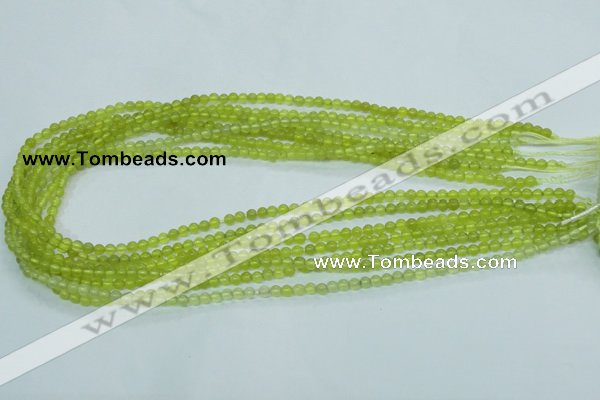 CKA101 15.5 inches 4mm round Korean jade gemstone beads