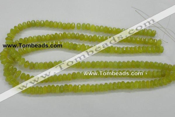 CKA12 15.5 inches 5*8mm rondelle Korean jade gemstone beads