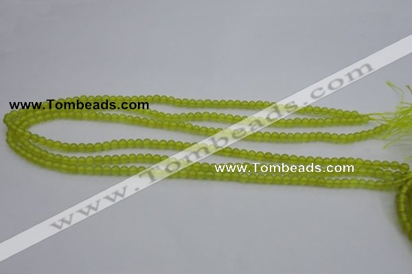 CKA201 15.5 inches 4mm round Korean jade gemstone beads