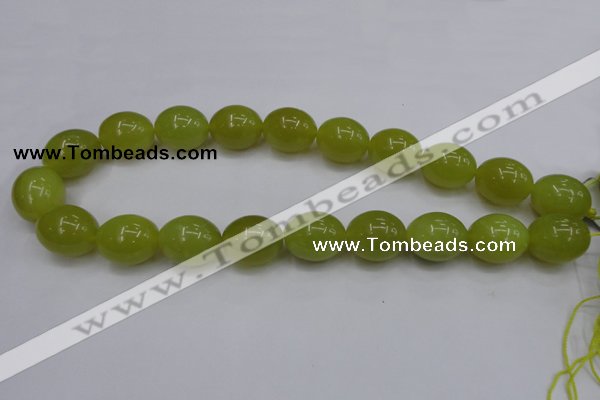 CKA210 15.5 inches 15*20mm egg-shaped Korean jade gemstone beads